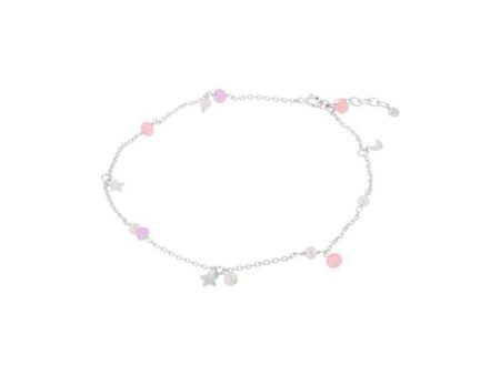 Pastel Dream Anklet Adj. - Silver For Sale