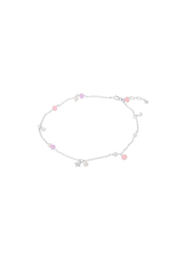 Pastel Dream Anklet Adj. - Silver For Sale