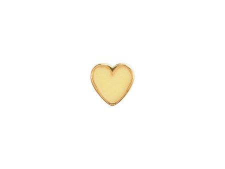 Petit Love Heart Yellow Enamel - Gold For Discount