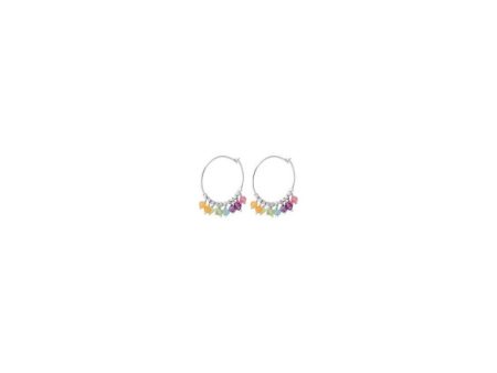 Rainbow Hoops size 20 mm - Silver Discount