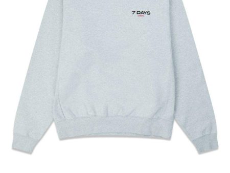 Monday HW Crew Neck - Heather Grey Sale