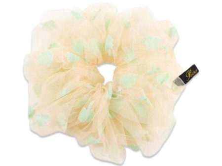 Clover Scrunchie - Creme Online now